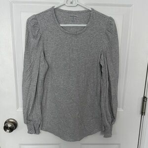 Amazon Essentials Women's Heather Gray Long Sleeve Tee